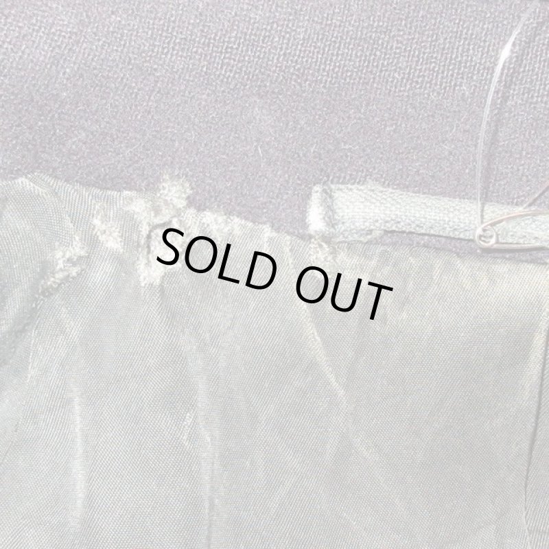 画像12: 古着 40's USN US NAVY アメリカ海軍 10ボタン チンスト付き ミリタリー Pコート NVY /181127 (12)