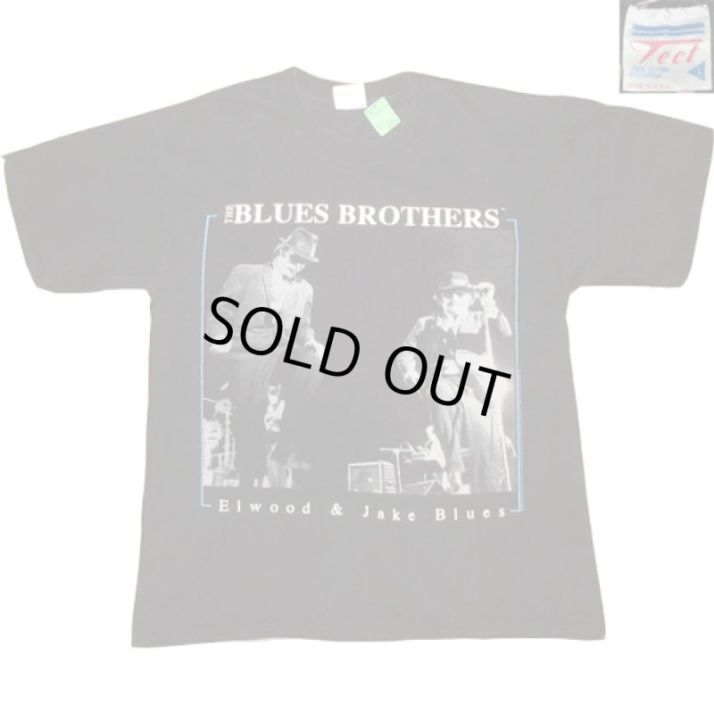 画像1: 古着 90's THE BLUES BROTHERS ブルースブラザーズ 映画 Tシャツ BLK  / 181129 (1)