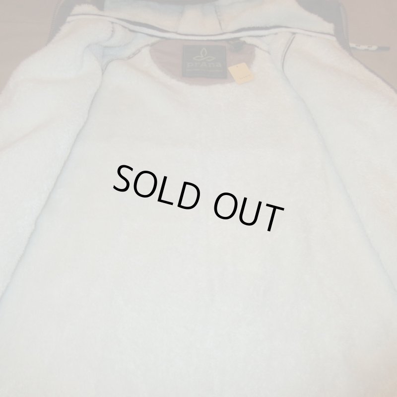 画像9: 新品 00's prana プラナ Lifestyle Full Zip Lined Hood 内ボア スウェットパーカ  GRN /181204 (9)