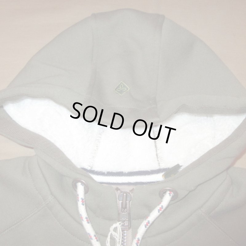 画像3: 新品 00's prana プラナ Lifestyle Full Zip Lined Hood 内ボア スウェットパーカ  GRN /181204 (3)