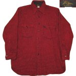 画像1: 古着 50's L.L.Bean エルエルビーン 筆記体タグ ウールシャツ RED×BLK /181218 (1)