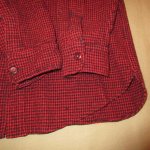 画像4: 古着 50's L.L.Bean エルエルビーン 筆記体タグ ウールシャツ RED×BLK /181218 (4)