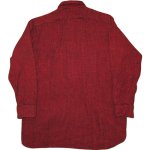 画像2: 古着 50's L.L.Bean エルエルビーン 筆記体タグ ウールシャツ RED×BLK /181218 (2)
