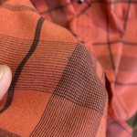 画像6: USED 80's UNKNOWN ヨーク切り替え ウエスタン 長袖シャツ RED×BLK / 250918 (6)