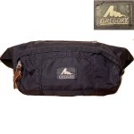 画像1: USED 00's GREGORY グレゴリー 旧ロゴ ハードテール ウエストバッグ BLK / 250920 (1)