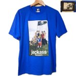 画像6: USED 00's 2002年 JACKASS THE MOVIE ジャッカス MTV ムービー Tシャツ BLUE / 251006 (6)