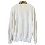 画像2: USED 80's UNKNOWN BTC テニスクラブ 染み込みプリント スウェット WHT / 251012 (2)