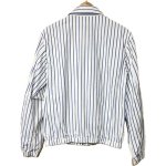 画像2: USED 00's RALPH LAUREN ラルフローレン ストライプ スイングトップ WHT×BLUE / 251006 (2)