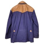 画像2: USED 90's SCHAEFER シェーファー アメリカ製 レザーヨーク コットンジャケット カウボーイジャケット PUP / 251018 (2)