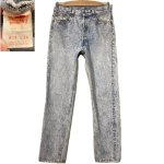 画像1: USED 90's Levi's リーバイス 501 USA製 アシッドウォッシュ デニムパンツ ジーンズ BLUE / 251110 (1)