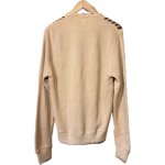 画像2: USED 60's Lord James ロードジェイムス 柄入り アクリル ニットカーディガン セーター BEI  / 251112 (2)