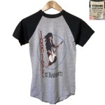 画像2: USED 80's JOAN JETT AND THE BLACKHEARTS ジョーンジェット ツアー ラグラン Tシャツ GRY / 251202 (2)