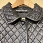 画像5: USED 90's HILARY RADLEY ヒラリーラドリー レザー キルティングジャケット BLK / 251006 (5)