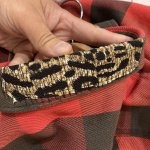 画像7: USED 90's OSH KOSH オシュコシュ アメリカ製 バッファローチェック ヘヴィネル 襟カスタム RED×BLK / 251020 (7)