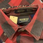 画像6: USED 90's OSH KOSH オシュコシュ アメリカ製 バッファローチェック ヘヴィネル 襟カスタム RED×BLK / 251020 (6)