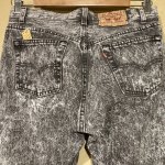 画像8: USED 90's Levi's リーバイス 501 USA先染め製 先染めブラックデニム アシッドウォッシュ デニムパンツ ジーンズ BLK / 251012 (8)