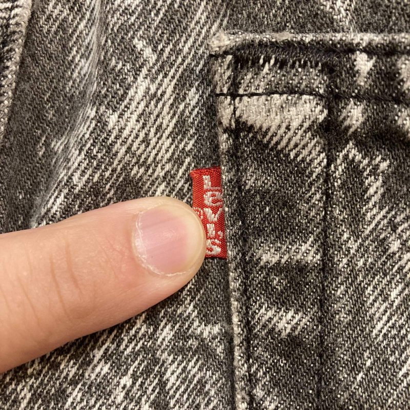 画像9: USED 90's Levi's リーバイス 501 USA先染め製 先染めブラックデニム アシッドウォッシュ デニムパンツ ジーンズ BLK / 251012 (9)