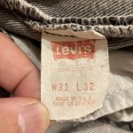画像4: USED 90's Levi's リーバイス 501 USA先染め製 先染めブラックデニム アシッドウォッシュ デニムパンツ ジーンズ BLK / 251012 (4)