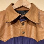 画像4: USED 90's SCHAEFER シェーファー アメリカ製 レザーヨーク コットンジャケット カウボーイジャケット PUP / 251018 (4)