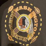 画像4: USED 90's STARTER スターター NFL WASHINGTON RED SKIN レイヤード スウェットパーカ MIX / 251012 (4)