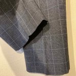 画像7: USED 80's UNKNOWN ネップ生地 グレンチェック ウール スラックス パンツ GM / 251012 (7)