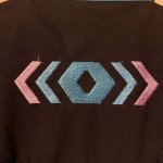 画像6: USED 80's ELY エリー 刺繍入り ウエスタンシャツ 長袖シャツ BLUE×BLK / 251020 (6)