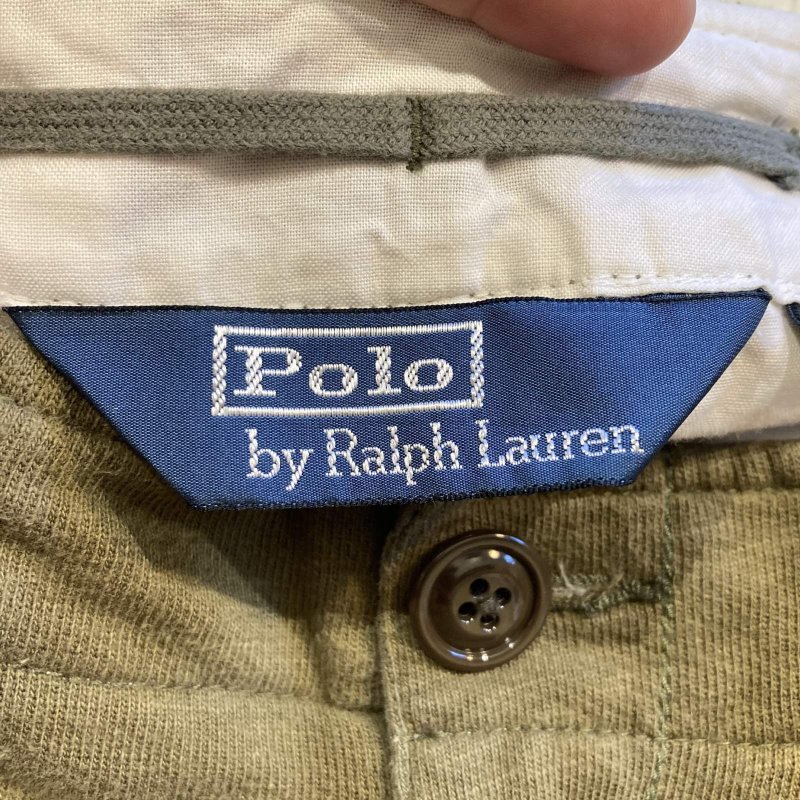 画像3: USED 90's RALPH LAUREN ラルフローレン ミリタリーサンプリング スウェット カーゴパンツ OLV / 251110 (3)