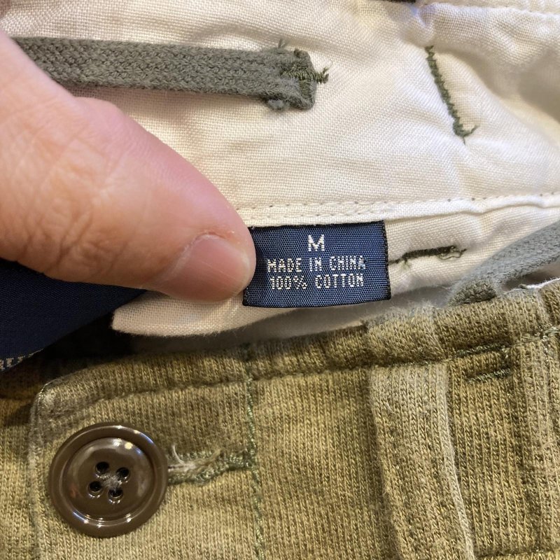 画像4: USED 90's RALPH LAUREN ラルフローレン ミリタリーサンプリング スウェット カーゴパンツ OLV / 251110 (4)