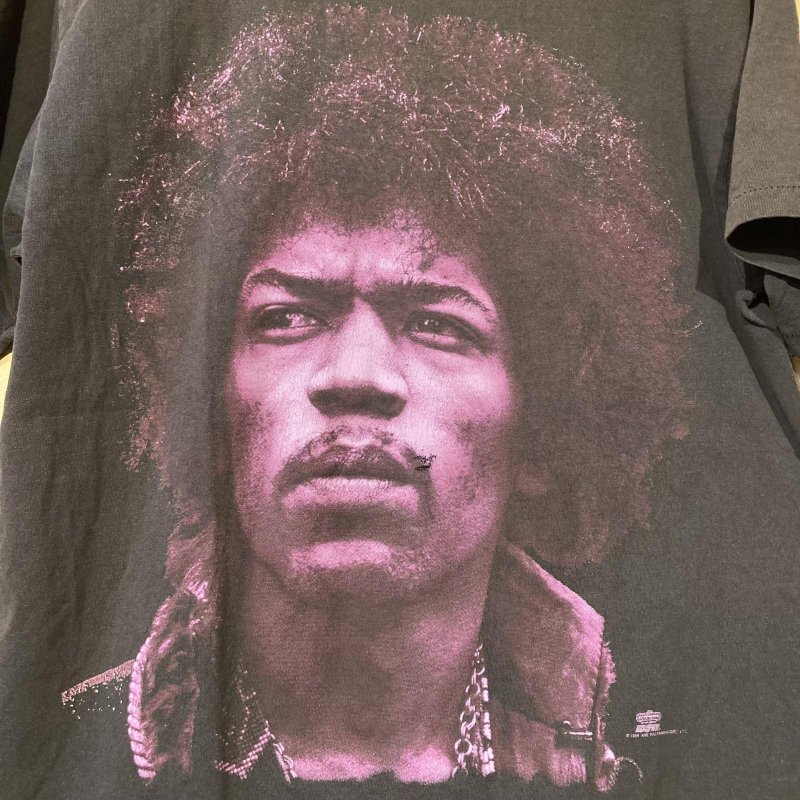 画像1: USED 90's 1994年 JIMI HENDRIX ジミヘンドリクス フォト Tシャツ BLK / 251202 (1)