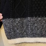 画像8: USED 00's GAP ギャップ モヘア混 ケーブルニット セーター BLK  / 251112 (8)