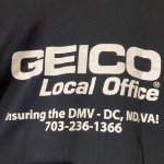 画像4: USED 00's GEICO ガイコ 保険会社 企業物 Tシャツ BLK / 251110 (4)