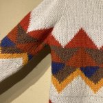 画像5: USED 00's TOMMY DENIM トミーデニム ネイティヴ柄 ミックスニット セーター WHT / 251112 (5)