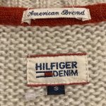 画像3: USED 00's TOMMY DENIM トミーデニム ネイティヴ柄 ミックスニット セーター WHT / 251112 (3)