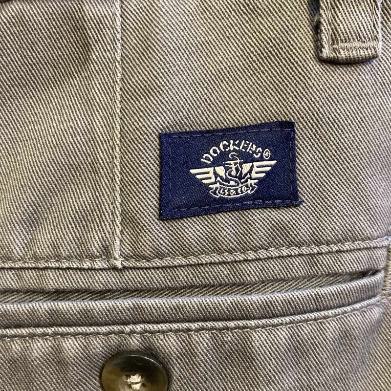 画像3: USED 00's DOCKERS ドッカーズ タック入り チノパン KHA / 251110 (3)