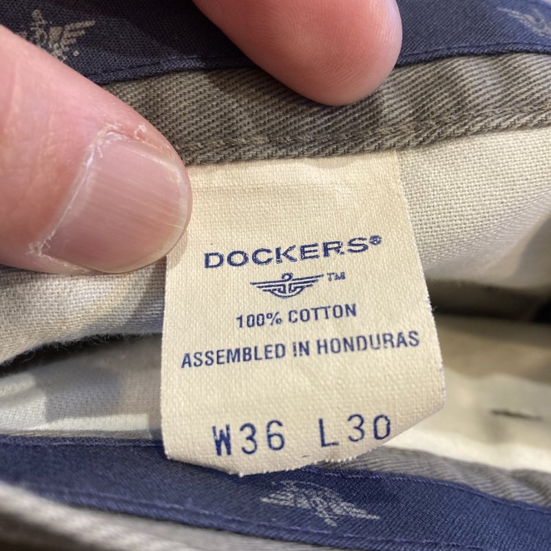 画像4: USED 00's DOCKERS ドッカーズ タック入り チノパン KHA / 251110 (4)