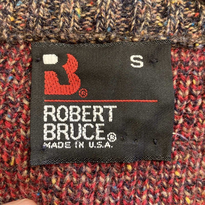 画像3: USED 80's ROBERT BRUCE ロバートブルース アメリカ製 鹿柄 ジャガードニット セーター MIX / 251112 (3)