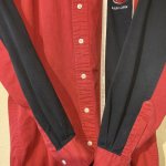 画像5: USED 90's CHAPS by RALPH LAUREN チャップス ラルフローレン レーシング 長袖シャツ RED×BLK / 250918 (5)
