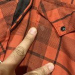 画像8: USED 80's UNKNOWN ヨーク切り替え ウエスタン 長袖シャツ RED×BLK / 250918 (8)