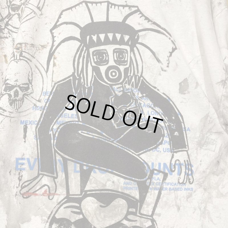 画像4: USED UNKNOWN テストプリント Tシャツ GRY / 250610 (4)