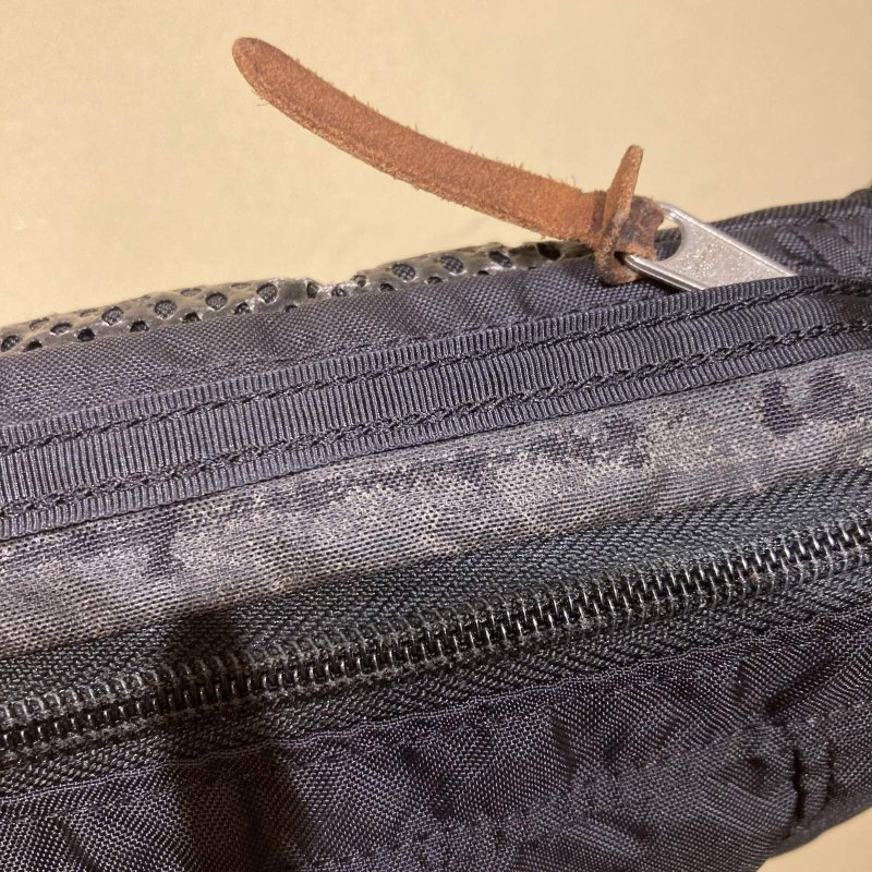 画像9: USED 00's GREGORY グレゴリー 旧ロゴ ハードテール ウエストバッグ BLK / 250920 (9)