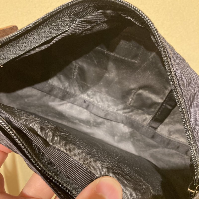 画像8: USED 00's GREGORY グレゴリー 旧ロゴ ハードテール ウエストバッグ BLK / 250920 (8)