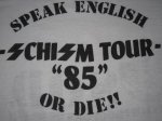 画像4: S.O.D. SPEAK ENGLISH OR DIE SCHISM TOUR 1985年 Tシャツ (4)