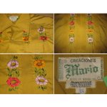 画像3: 【過去に販売した商品です】古着 mario キューバシャツ 花柄刺繍 メキシカン 70年代 (3)