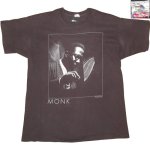 画像1: 古着 90's THERONIOUS MONK セロニアス モンク ジャズ ピアニスト Tシャツ BLK / 190110 (1)