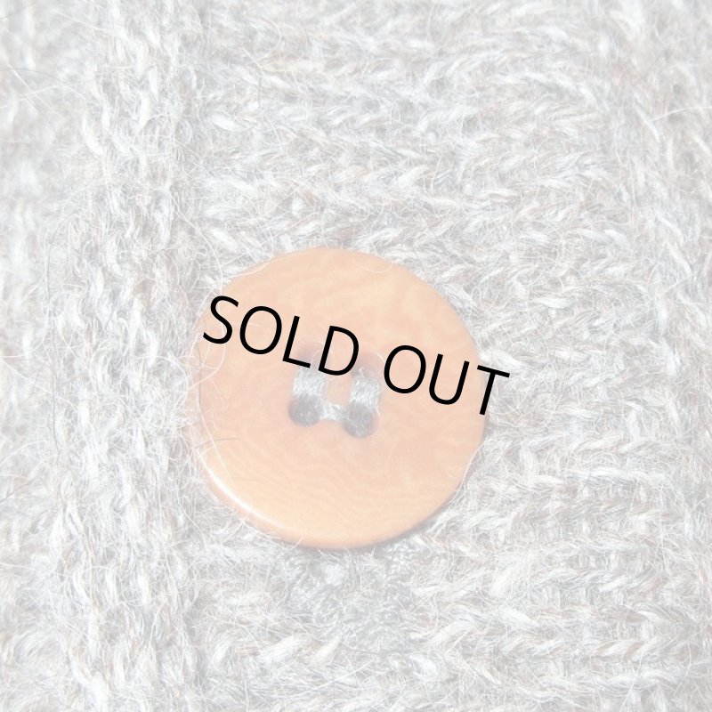 画像9: 古着 90's BARNEYS NEW YORK バーニーズニューヨーク INIS MEAIN アルパカウール レタードカーディガン ニットカーディガン GRY / 190115 (9)