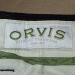 画像5: 古着 00's ORVIS オービス レザー切り替え アウトドア 太畝 コーデュロイパンツ NVY /190116 (5)