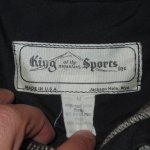 画像3: 古着 70's King Sports Inc キングスポーツ カモフラ ウール スポーツジャケット GRY / 190116 (3)