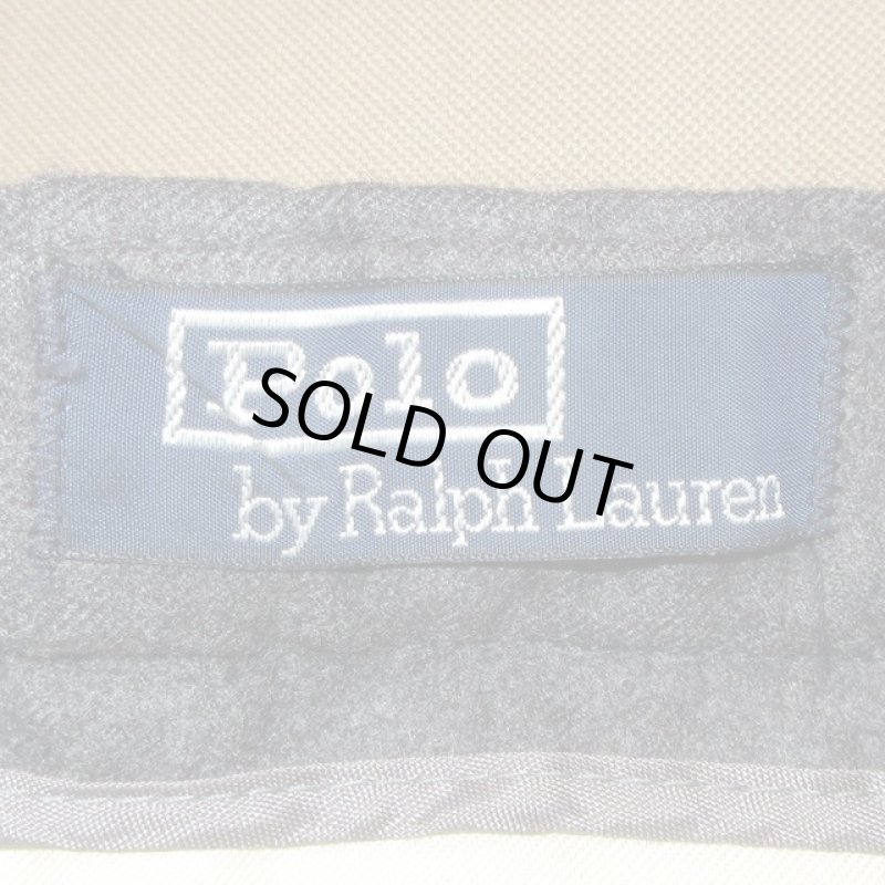 画像7: 古着 90's Ralph Lauren ラルフローレン タック入り ウールパンツ CHA /190116 (7)