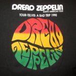 画像4: 古着 90's DREAD ZEPPELIN ドレッドツェッペリン A BAD TRIP TOUR Tシャツ BLK / 190220 (4)