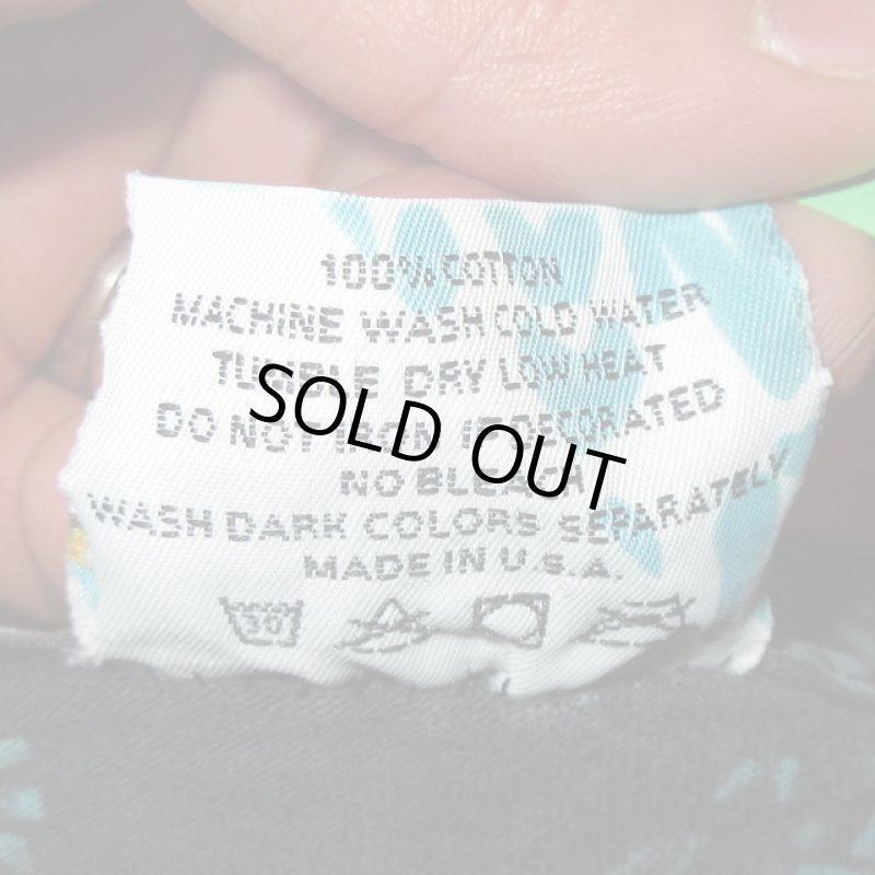 画像5: 古着 90's VANS OFF THE WALL バンズ 総柄プリント Tシャツ BLK  / 190222 (5)